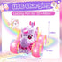 SUMEAUT 360 4WD 2.4GHz 3-12 Remote Control Car Unicorn Monster Trucks for Girls Rotating Stunt RC Cars with LED Lights
