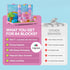 Set 84-Piece 3 12 Magnetic Building Blocks for Kids with Magnetic Storage Board Princess Castle Magnet Cubes Toy