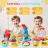 Rodsucs 3-in-1 Sets 4-8, 3-12, (12 Color Dough for Kids Ages Ice Cream Hamburger Noodle Maker Toy for Kids Arts &Crafts