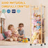 Belveora 3 Stuffed Animal Storage Organizer, Wooden Plushies Toy Zoo Holder with Wheels, Large Capacity Storage Tower