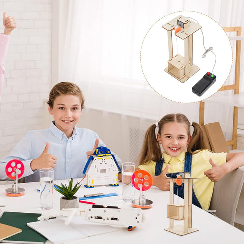 Wooden Elevator Kids STEM Projects - Science Kits for Ages 5-14, DIY Model Building Kits