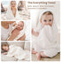 2-Pack 100% Leafy,32" 32") Konssy Muslin Hooded Baby Towels, Cotton, Ultra-Soft & Absorbent Baby Bath Towels with Hood
