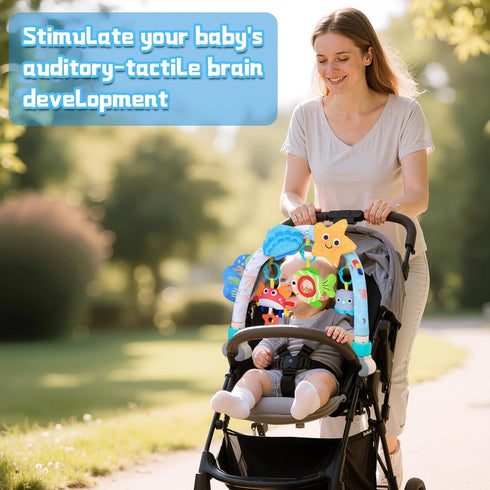 0-6 6-12 0 3 6 9 12 Car Seat Toys for Babies MonthsArch Stroller Toys for Months Infant Mobile Bassinet Bouncer Hanging