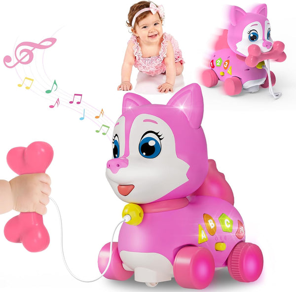 Holaxander Musical Puppy Toy 6-12 Months,Baby Bilingual Toddler Learning for 1+ Year Old