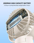 3 KIDEE Portable Stroller Fan, Mini Baby Fans Battery Operated, LED Display with Speeds, Small Clip on Fan Desk Fans