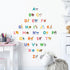 DECOWALL DS-8014 Colourful Animal Alphabet ABC Kids Wall Stickers - Peel and Stick Removable Decals for Nursery