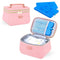 PIIOSER Breast Milk Cooler Travel Bag with 2 Ice Pack, Fits 6