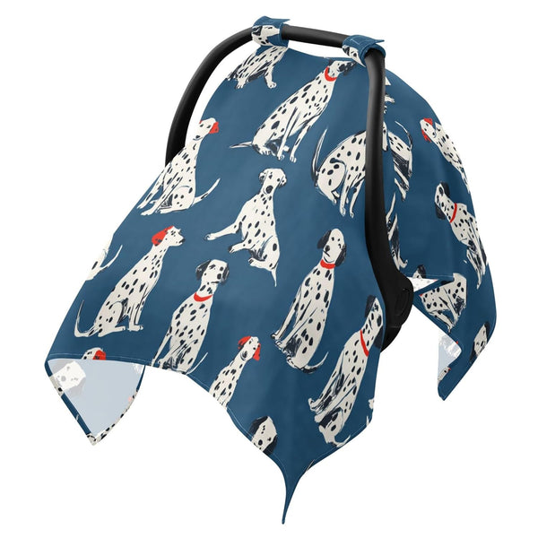 Mazeann Cute Dalmatians Dog Car Seat Cover Baby Breathable Soft Infant Carseat Covers