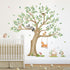 Wondever Kids Large Animal Tree Wall Stickers - Fox & Owl Design