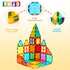 Magnetic Tiles, 64 PCS Magnetic Building Blocks Set, STEM Toys for Kids - Creative and Inspirational