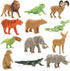 24 Pack CUTE STONE Filled Easter Eggs with Dinosaurs and Animals, Easter Basket Stuffers Easter Party Favors for Kids