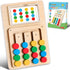 V-Opitos Color Matching Puzzle Toys, Montessori Brain Teasers Game for Kids Ages 3-7, Travel Toys for Boys & Girls