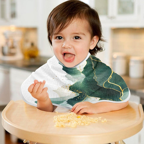 YETTASBIN Nature Mountain Muslin Baby Burp Cloth, Super Soft Absorbent Cotton Burp Rag Baby Bibs Feeding Cloth