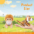 10 Pack 3.5 Inch Set 10 My OLi Plush Wild Animals Toys - Jungle Stuffed Animal Bulk Toys for Kids: Tiger Lion Elephant