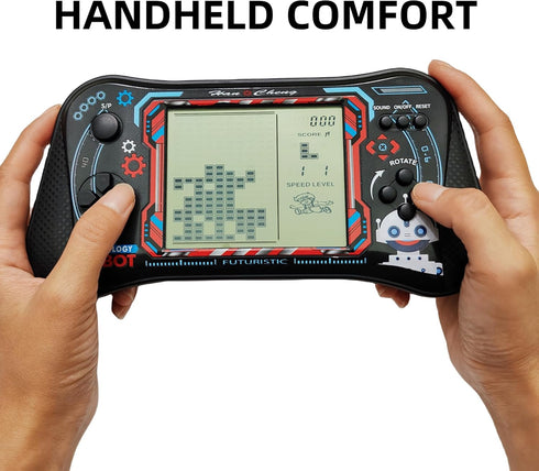 Brick Game Console - 4.3" Large Screen Handheld Game Console with 23 Classic Mini Games for Adults or Kids (Black)