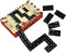 Wooden Double Six Dominoes Set, Classic 28 Pieces Board Game for Kids, Ideal for 2-4 Players