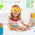 16 Set 24 Lenwen Animal Coloring Mask with Pcs Watercolor Pen Jungle Paper Arts Craft Kids Color Your Own Paper Masks