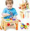 Kids Tool Set - 29 PCS Wooden Toddler Tool with Box, Montessori STEM Educational Pretend Play Toy for Ages 2-6