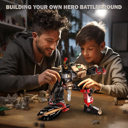 Sets 70127, Adult(920 JMBricklayer Mech Robot Building Blocks for Adults Mechs Swordsman Assassin Action Figure Model