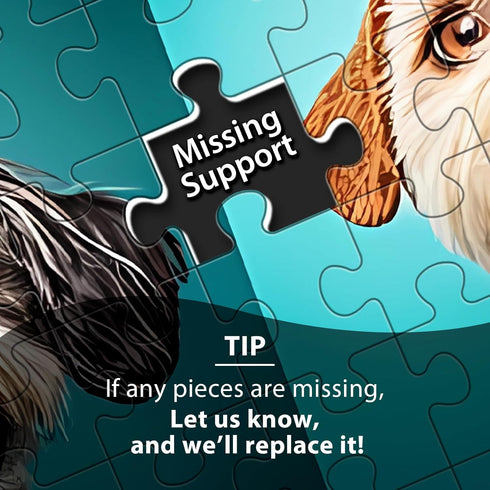 BraniacBits 500 500 20.5 15 inch Piece Puzzles for Adults, Cute Dogs Jigsaw Puzzle for Adults Seniors,Recycled