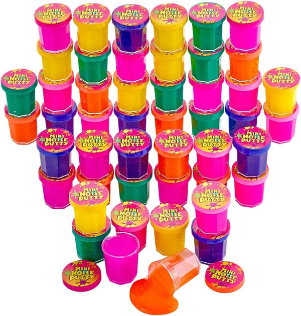 Kicko Slime Bulk Set of 48 Multicolored - Mini Noise Putty Toys