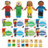 Excellerations English & Spanish Emotions Books + Dolls + Blocks Kit 2-8 Books 4 Dolls 16 Blocks