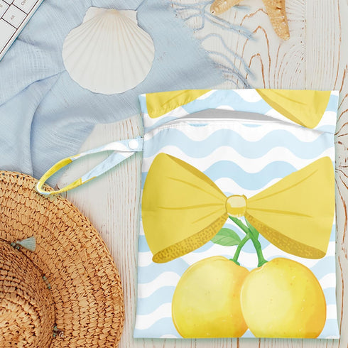 PXKX Summer Wet Dry Bag Beach Vacation Essential Wet Bag for Swimsuit Diaper Dirty Yoga Gym Clothes Bathing Suit Poor