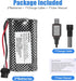 HJ 7.4V 1300mAh SM3P Li-ion Batteries with 2S Charging Cable for Hobby Remote & App Controlled Vehicle Toys