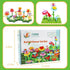 3-6 Years Old Toddler Toys - Flower Garden Building Toy with Insect Pegs, 153Pcs Educational STEM Stacking Set