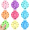 9 Pcs Math Fidget Spinners, Math Fidget Toy for Adults, Learn Multiplication