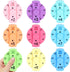 9 Pcs Math Fidget Spinners, Math Fidget Toy for Adults, Learn Multiplication