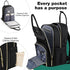 Backpack MOMUVO Diaper for Women Large Capacity with Insulated Pockets Diaper Bags For Baby Girl Boy Waterproof Baby
