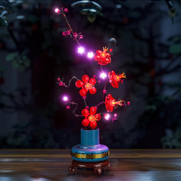 Upgraded LED Light Kit Compatible with Lego Icons Plum Blossom Building Set, Lights Decoration for Lego 10369