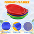 Set Bundle-8 Pack(8.75x 9.75in) Sand Sifters Sieve for The Beach Sand Toys (Red, Blue, Yellow & Green) Complete Gift