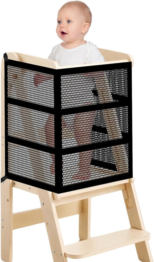 Rainmae Toddler Learning Tower Safety Net, Safety Net Guard for Toddlers Tower,