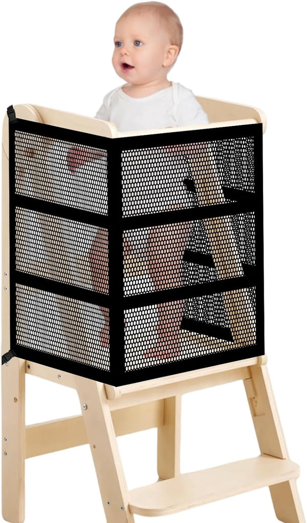 Rainmae Toddler Learning Tower Safety Net, Safety Net Guard for Toddlers Tower,