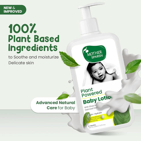 Mother Sparsh 50g (200ml Plant Powered Natural Baby face Cream, + Plant Powered Natural Baby Lotion and Baby Wash Each)