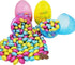 6" Inch 6-Pack The Dreidel Company Fillable Easter Eggs Jumbo Translucent, Colorful Plastic Jumbo Easter, Stands