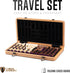 Chess Armory Premium Wooden Checkers and Chess Set - Portable Wood Case with Secure Storage for Kids and Adults (Beech