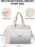 Puffer Quilted Diaper Tote with Breast Pump Compartment & Changing Pad