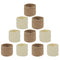 100 Pack Bulk Super Soft Stretchy Elastic Nude Skin Color Nylon Headbands, Khaki Brown Ivory Skinny Slim Hair Ties