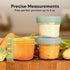 KeaBabies 6pk 4oz Glass Baby Food Containers - Leak-Proof, Microwavable Small Baby Glass Jars with Lids (Sage)
