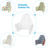 DADOUMAN 28" 14"(Inflated) Inflatable Cushion Insert for IKEA Antilop High Chair, Cushion Insert Only, White, L x