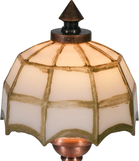 Mini Dollhouse Table Accent Lamp, LED Miniature Lighting for Dolls House Decor, Battery Operated