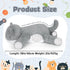 18in Weighted Stuffed Animals Cat Plush - Kawaii Gray Cat Plush Toy, Soft Throw Pillow for Kids
