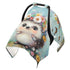 DOMIKING Hedgehog Butterfly Sky Blue Pattern Baby Car Seat Cover Breathable Infant Car