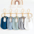 Konssy 8 Pack Muslin Baby Bibs, Cotton Bandana Drool Bibs for Unisex Boys Girls, 8 Solid Colors Set