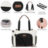 LOVEVOOK Breast Pump Bag - Diaper Bag Tote 3Pcs Set for Breastfeeding Moms with 15" Laptop Pocket, Cooler Bag &