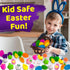 stargo 36 Pack Colorful Prefilled Easter Eggs bulk with mochi Squishy Easter toys - Plastic easter Eggs with squshies