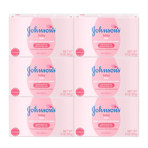 Johnson's Baby Body Soap Bar, Gentle for Baby Bath and Skin Care,